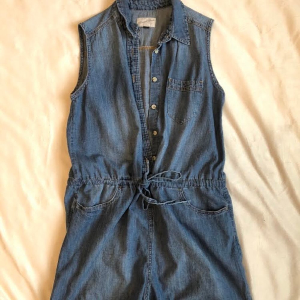 denim romper